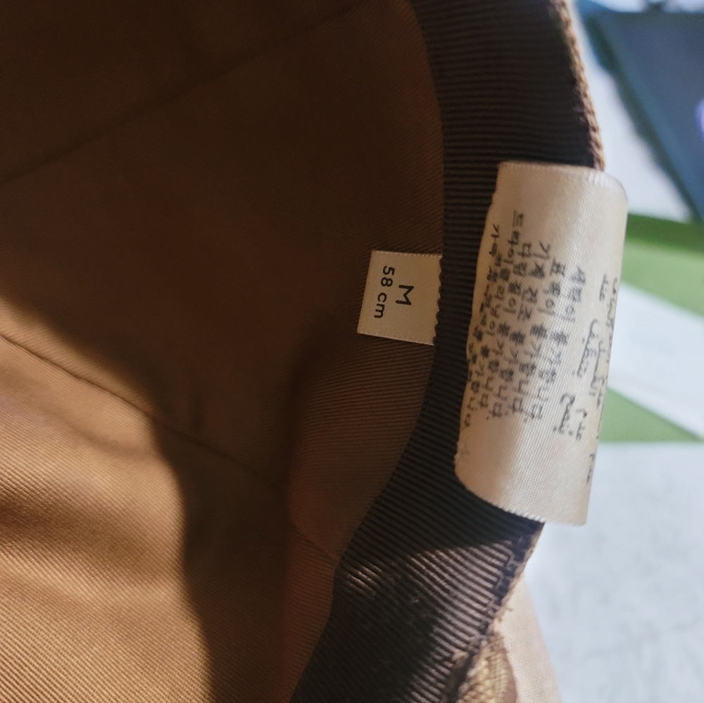 Gucci Brown/Beige GG Canvas Logo Baseball Cap (100% Authentic) - Picture 7 of 8